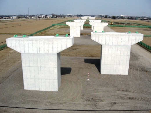 圏央道幸手ＩＣ高架橋下部その１工事（国土交通省北首都国道事務所）H20.4